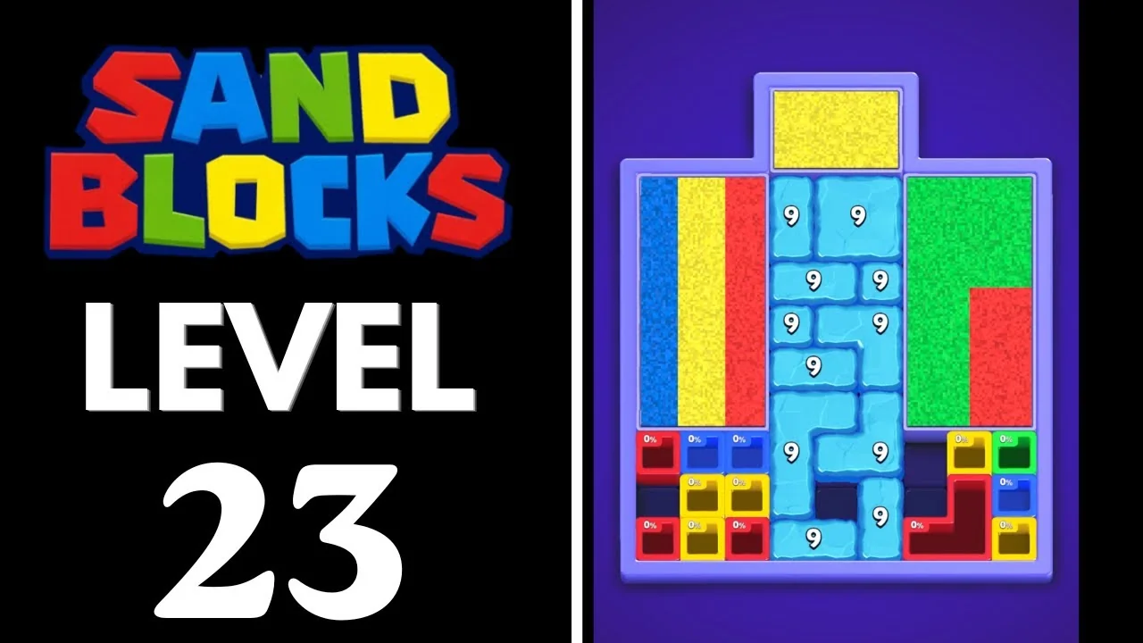 Sand Blocks Level 23 board