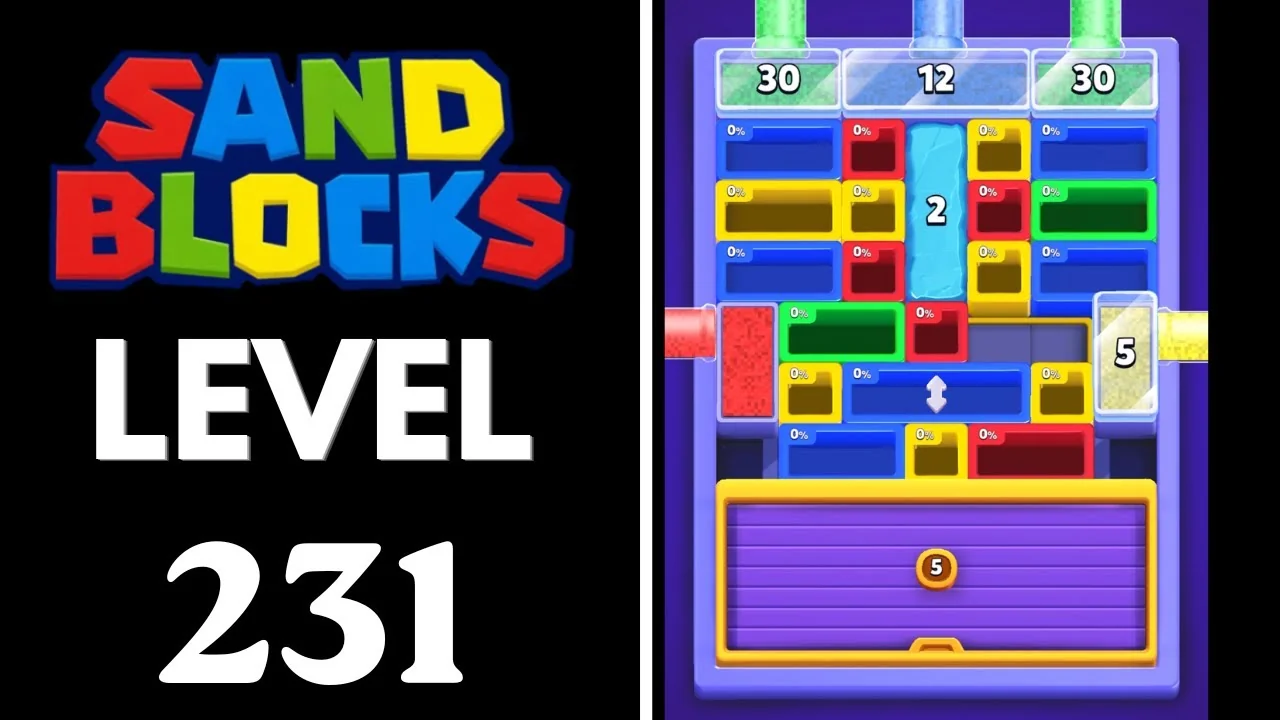 Sand Blocks Level 231 board layout
