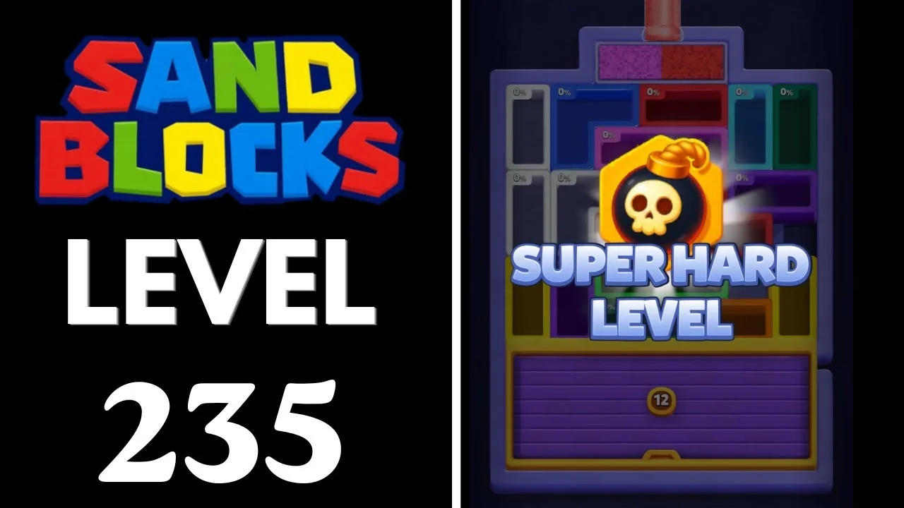 Sand Blocks Level 235 board layout