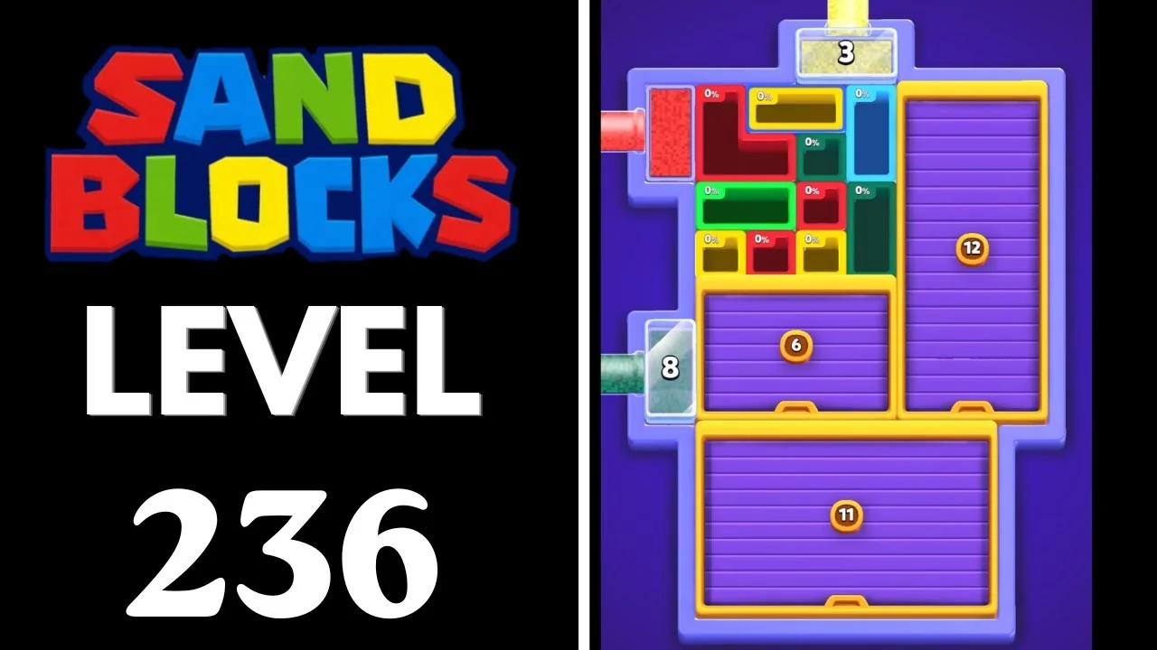 Sand Blocks Level 236 board layout