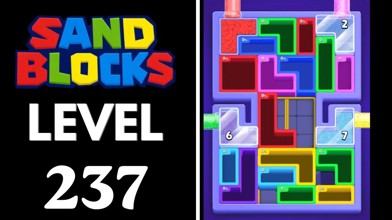 Sand Blocks Level 237 board layout