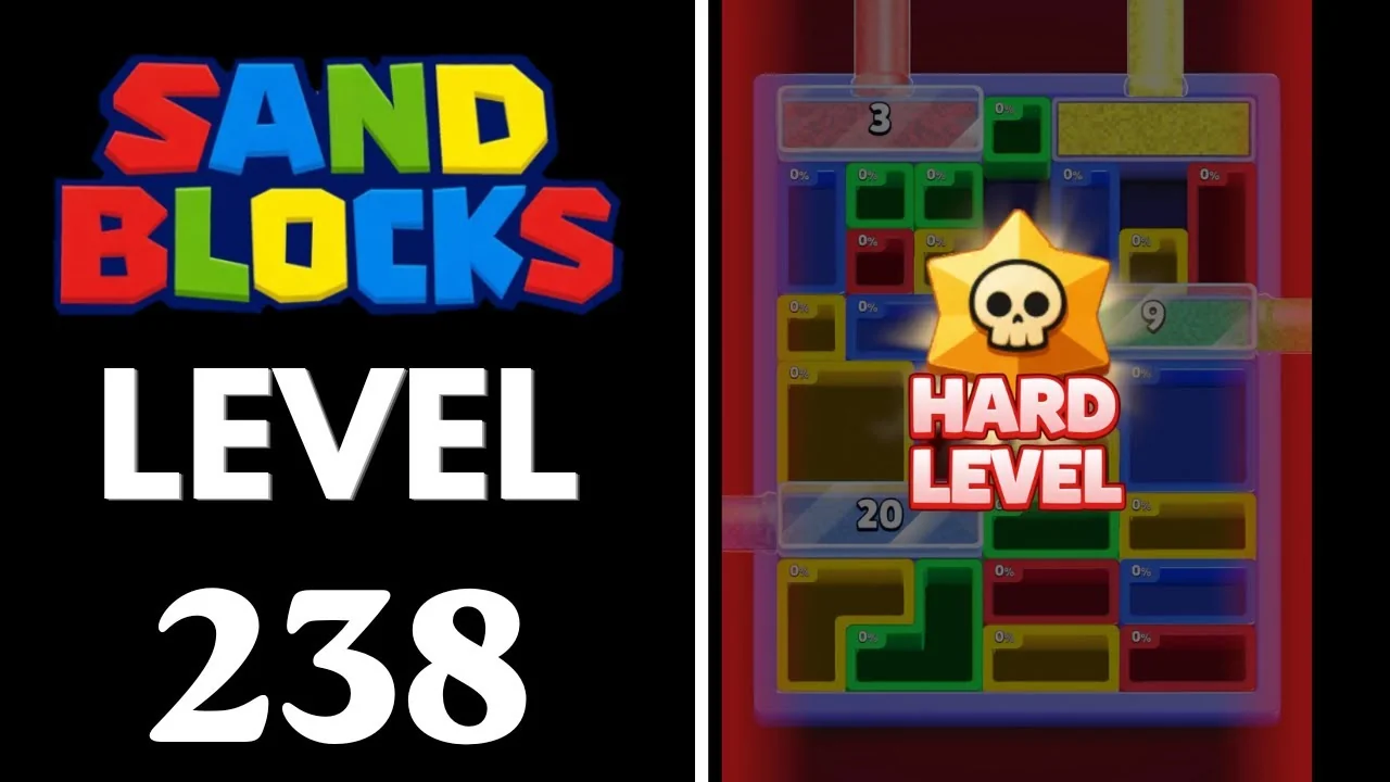 Sand Blocks Level 238 board layout