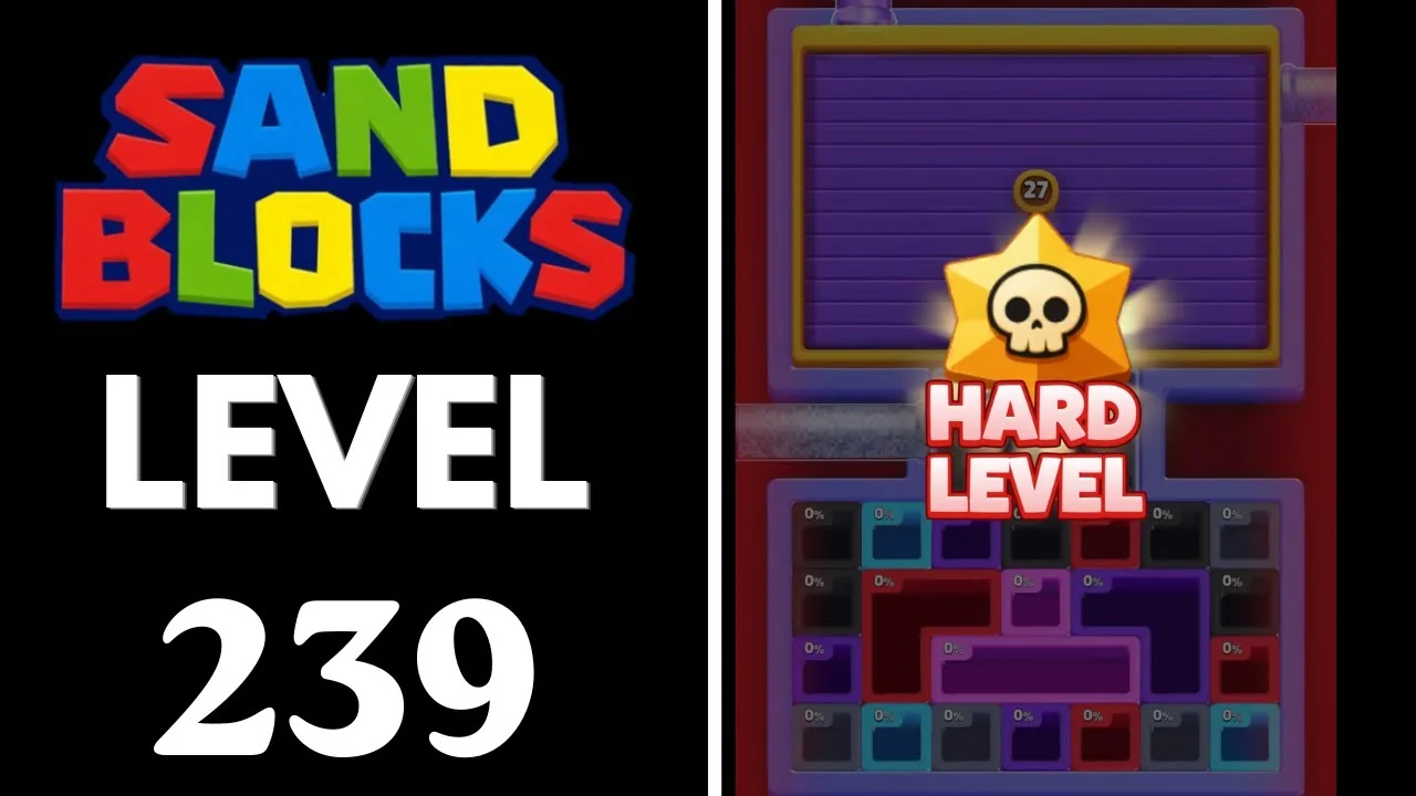 Sand Blocks Level 239 board layout
