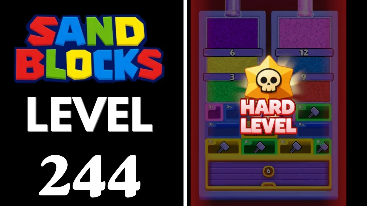 Sand Blocks Level 244 board layout