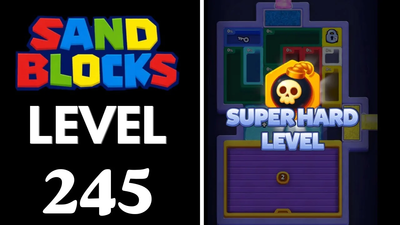 Sand Blocks Level 245 board layout