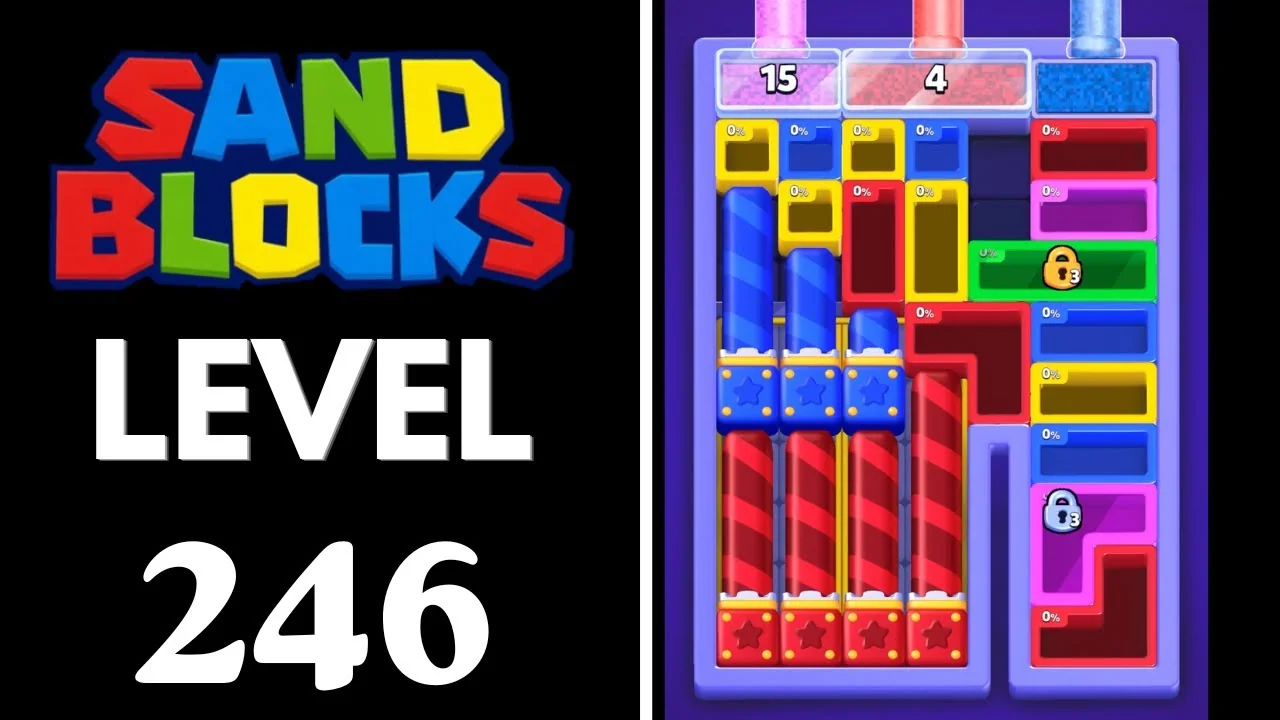 Sand Blocks Level 246 board layout