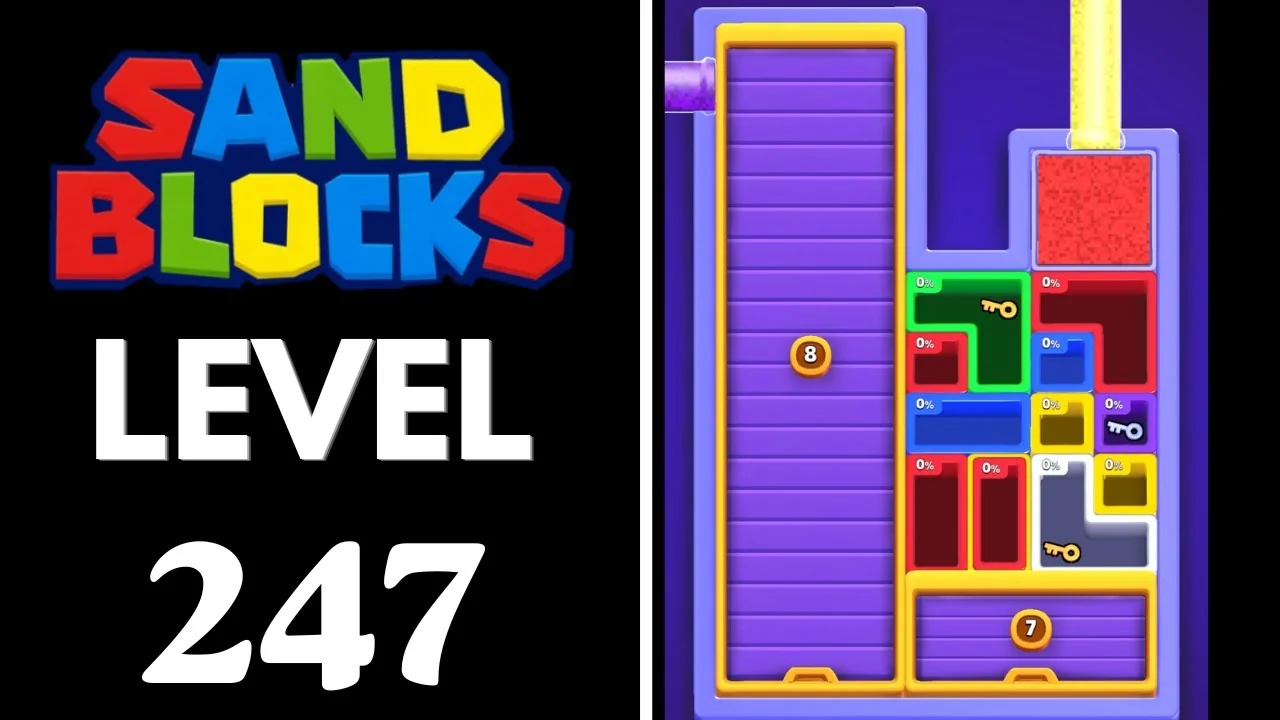 Sand Blocks Level 247 board layout