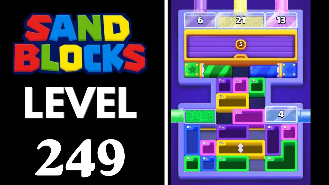 Sand Blocks Level 249 board layout