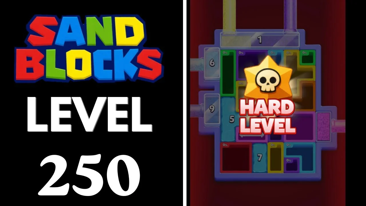 Sand Blocks Level 250 board