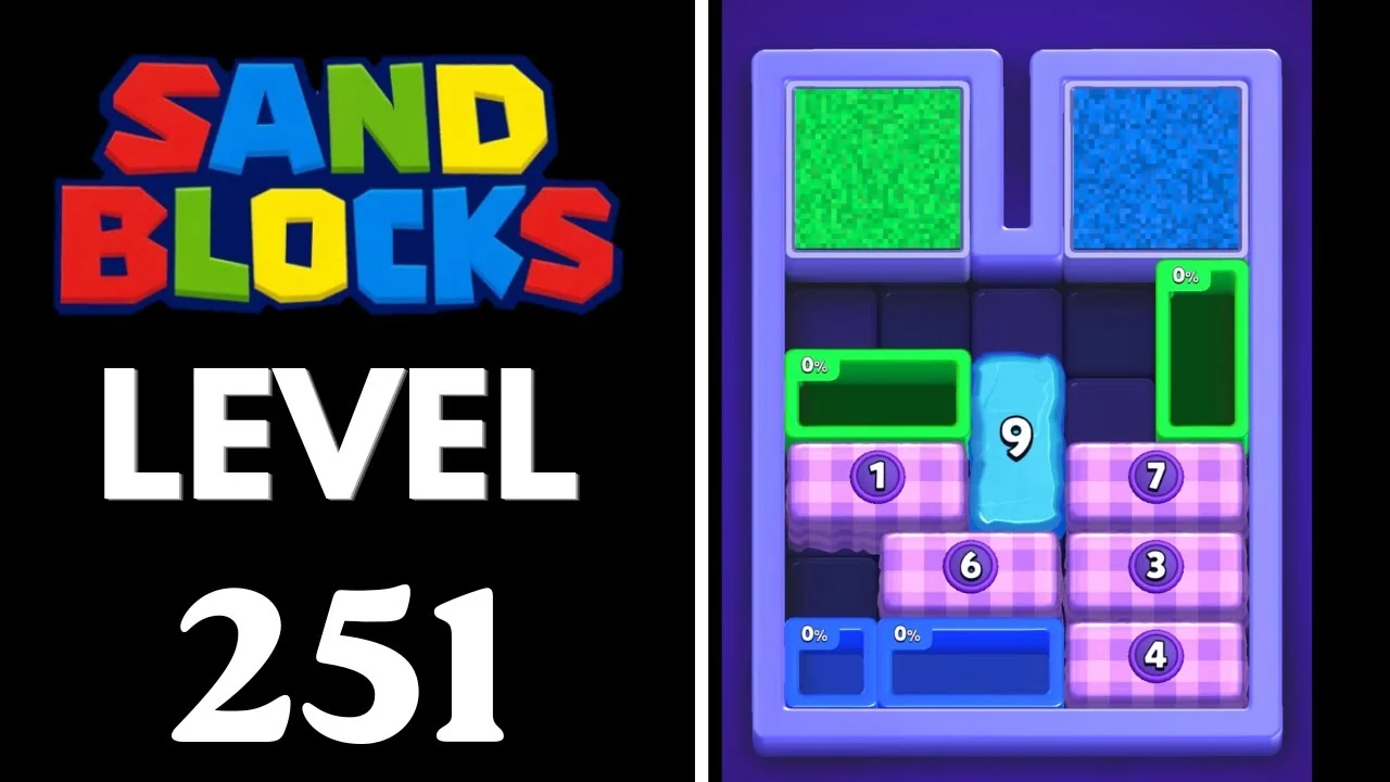 Sand Blocks Level 251 board