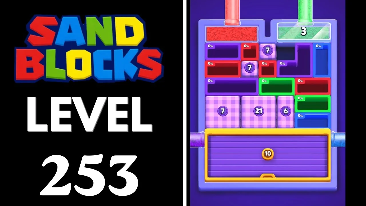 Sand Blocks Level 253 board