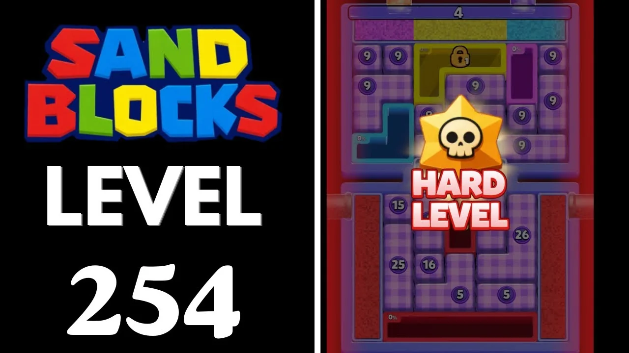 Sand Blocks Level 254 board