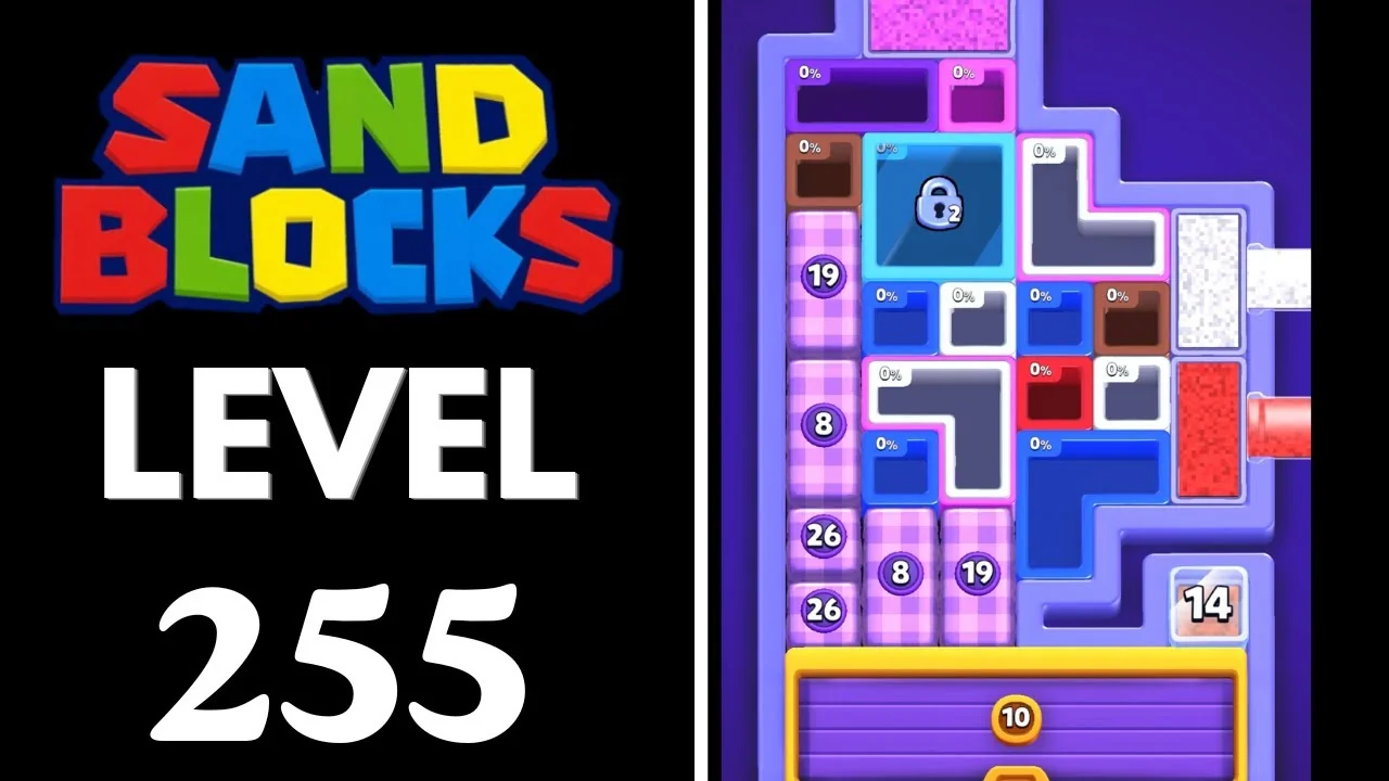 Sand Blocks Level 255 board layout