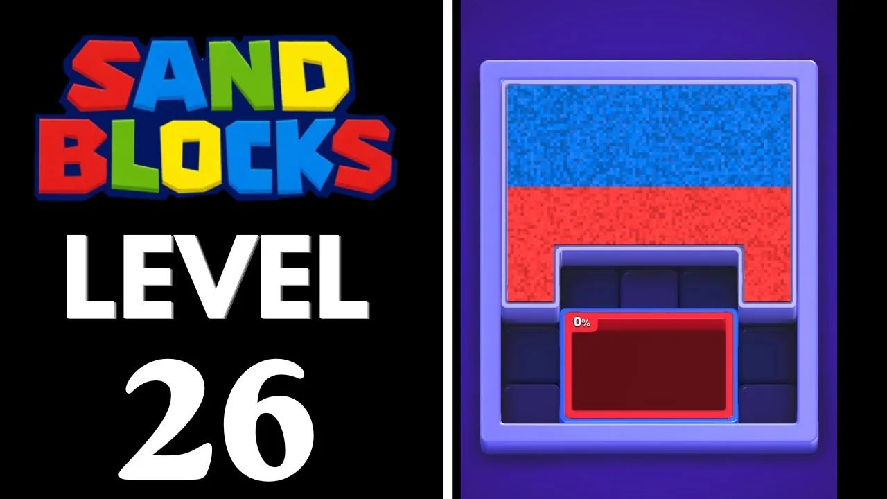 Sand Blocks Level 26 board