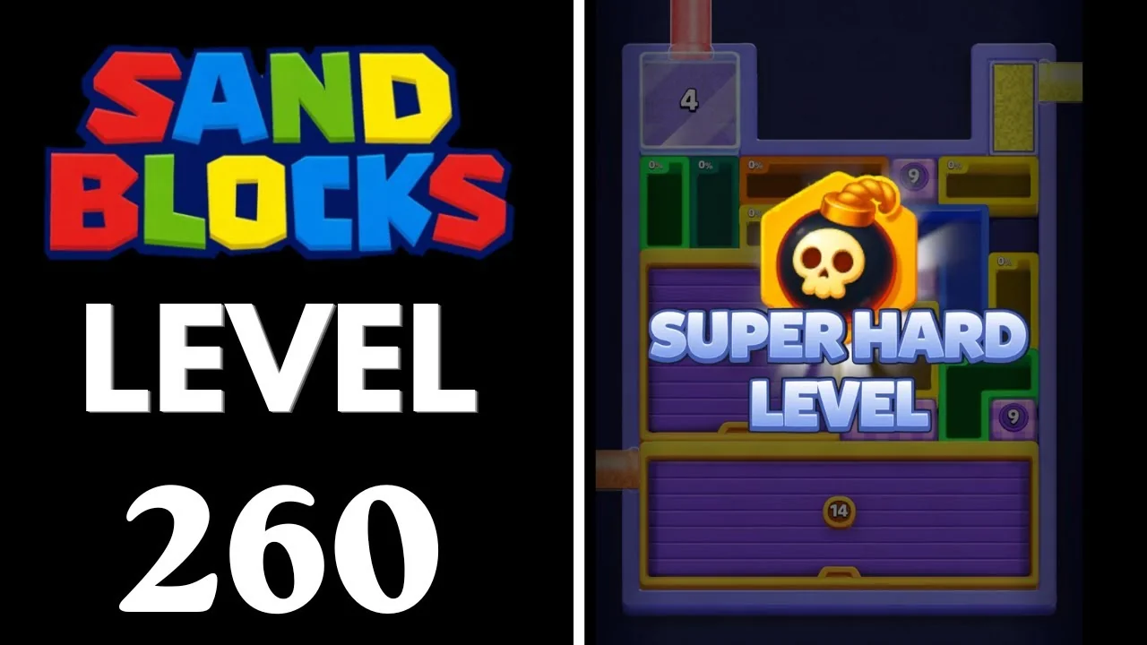 Sand Blocks Level 260 board layout