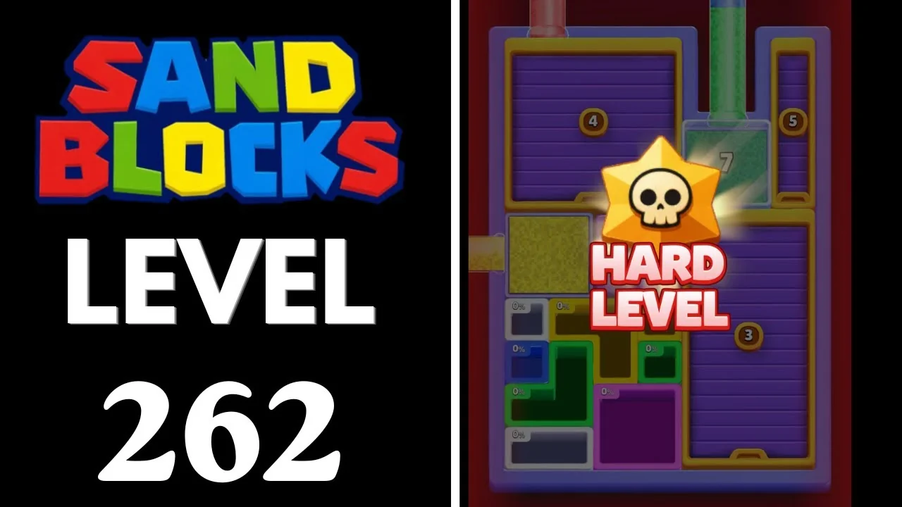 Sand Blocks Level 262 board layout