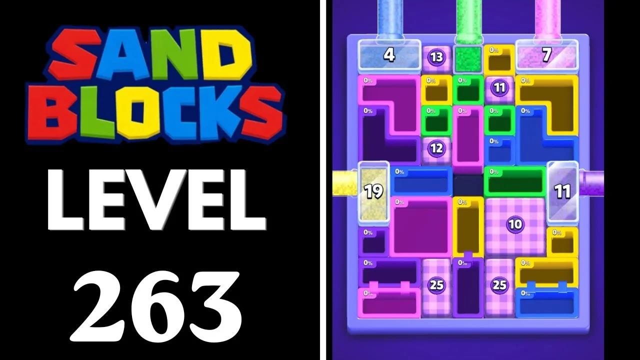 Sand Blocks Level 263 board layout