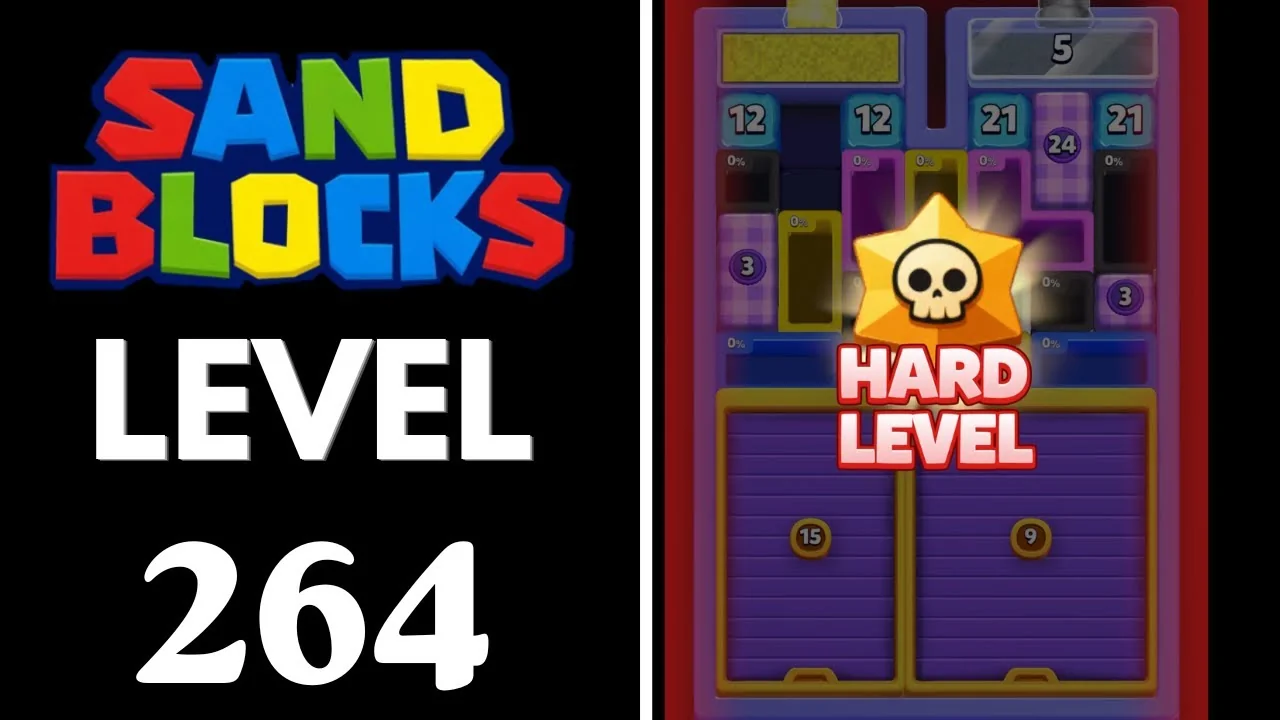 Sand Blocks Level 264 board layout
