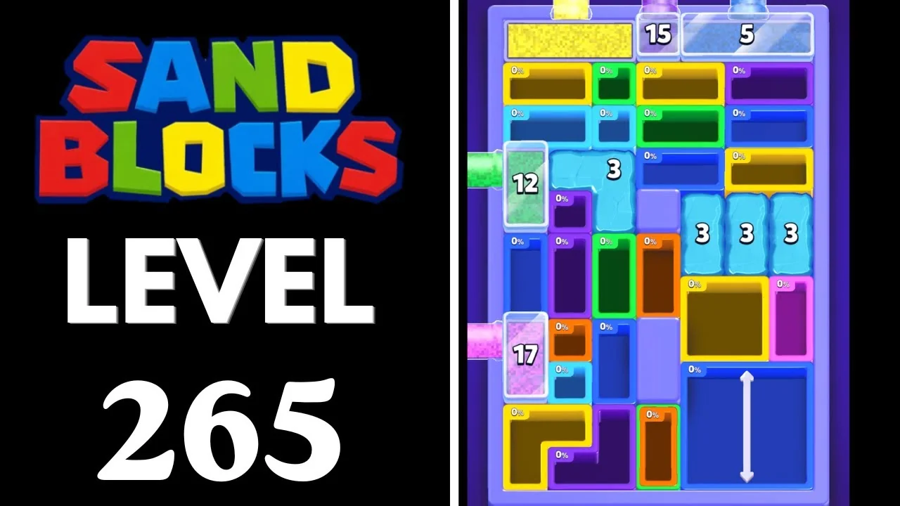 Sand Blocks Level 265 board layout
