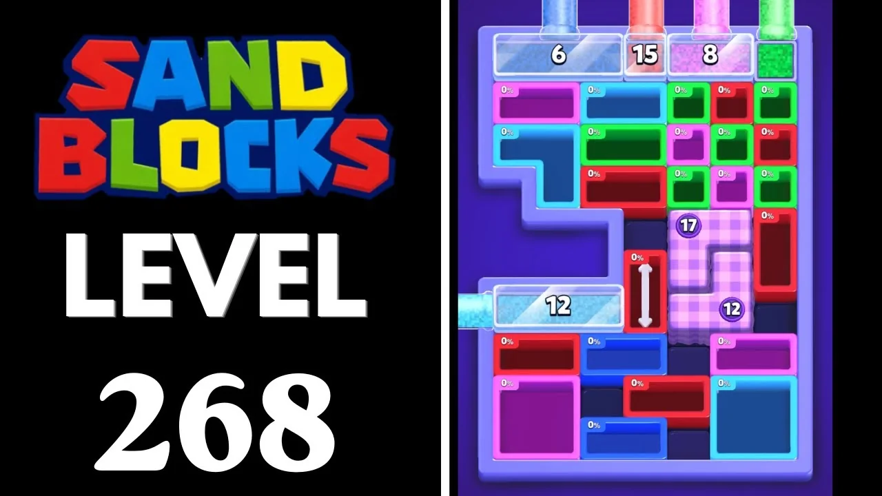 Sand Blocks Level 268 board layout