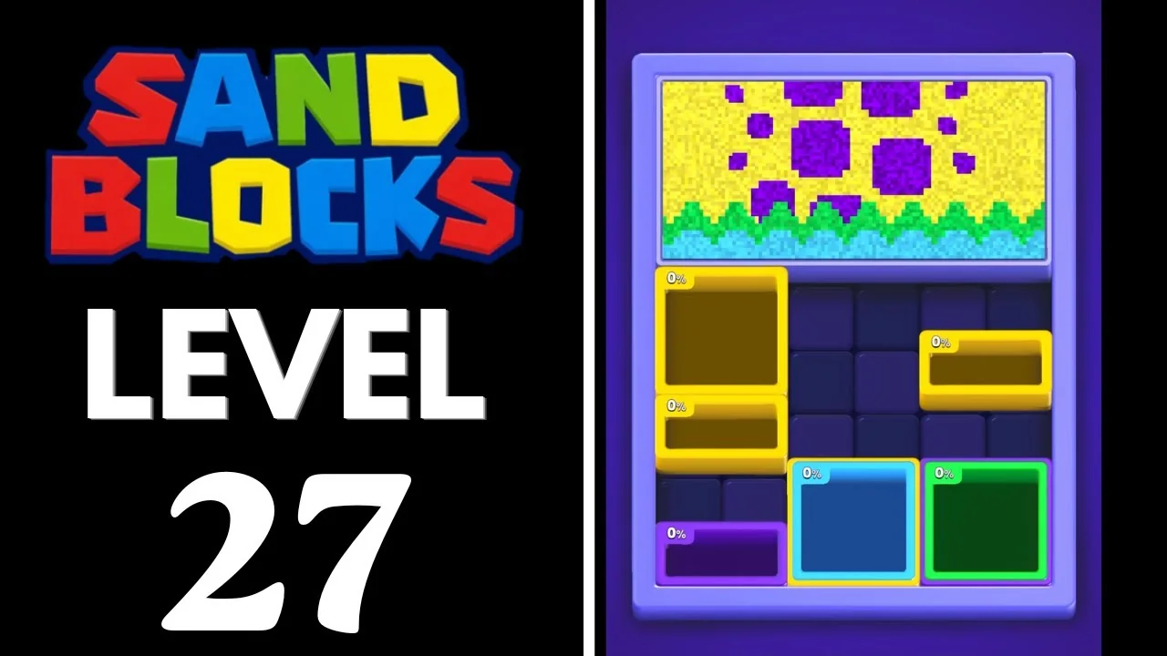 Sand Blocks Level 27 board