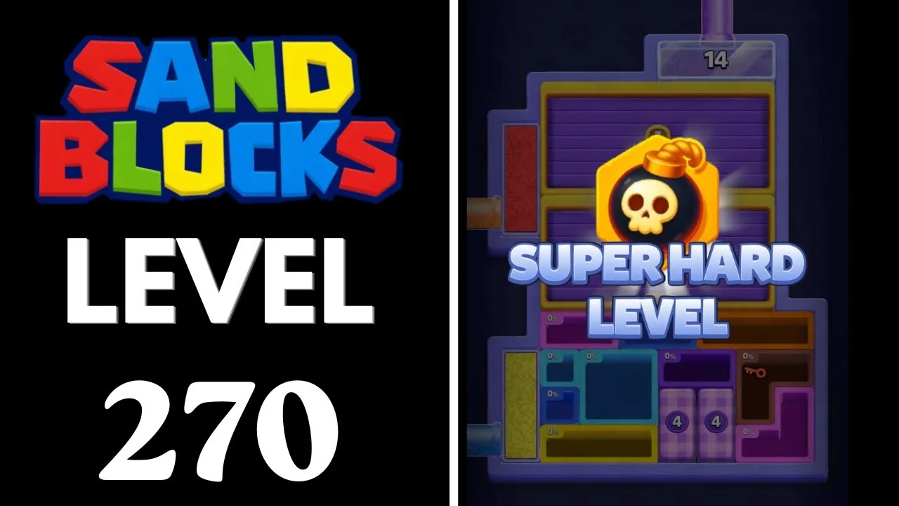 Sand Blocks Level 270 board layout