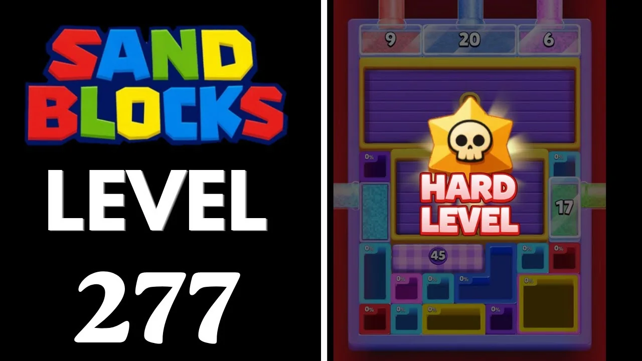 Sand Blocks Level 277 board layout