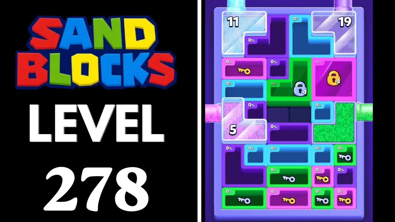 Sand Blocks Level 278 board layout