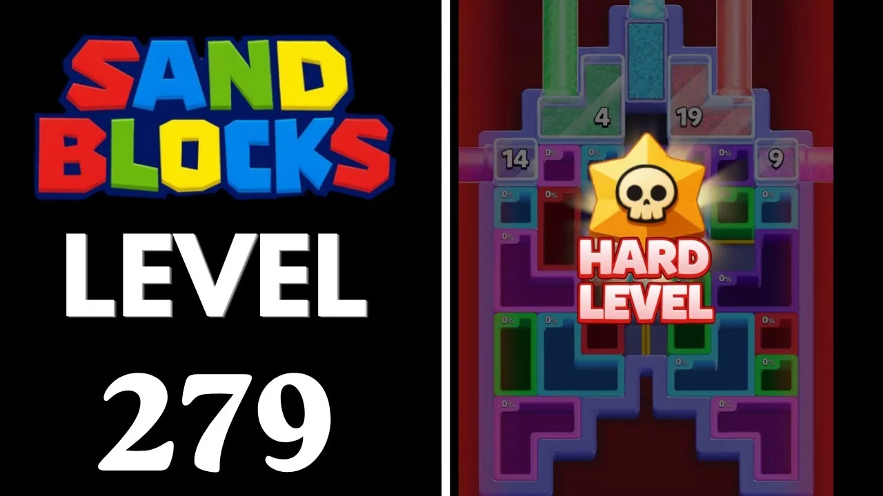 Sand Blocks Level 279 board layout