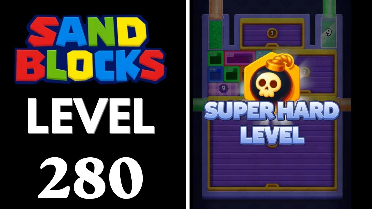 Sand Blocks Level 280 board layout