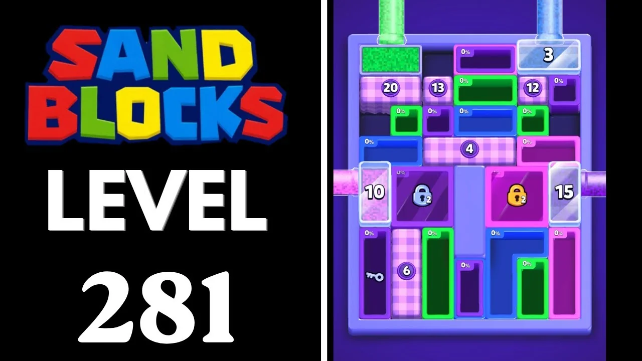 Sand Blocks Level 281 board layout