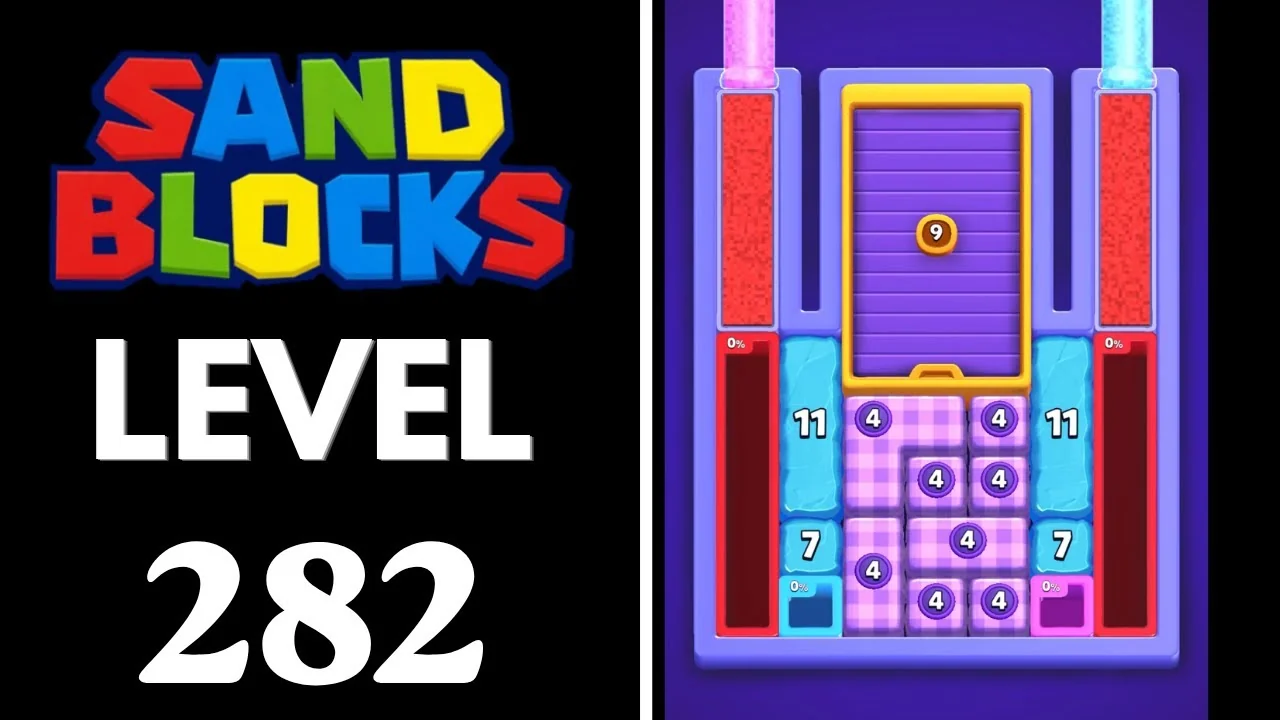 Sand Blocks Level 282 board layout