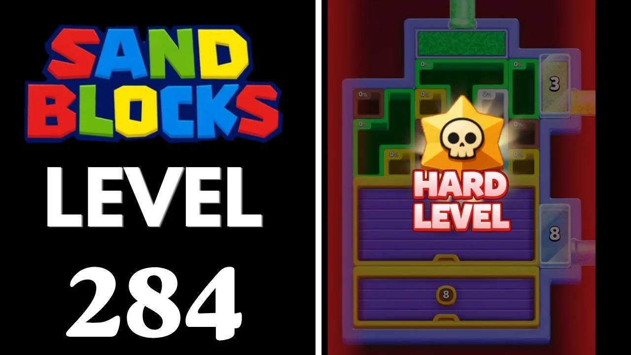Sand Blocks Level 284 board layout