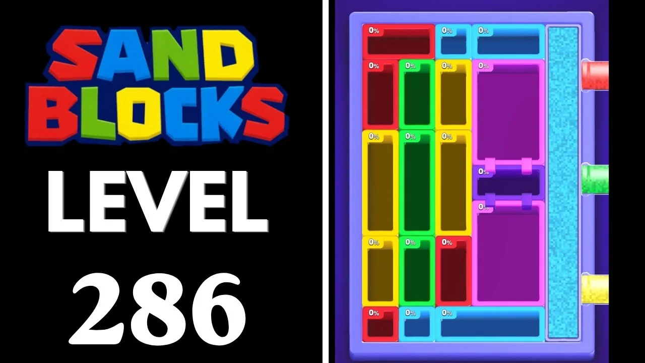 Sand Blocks Level 286 board layout