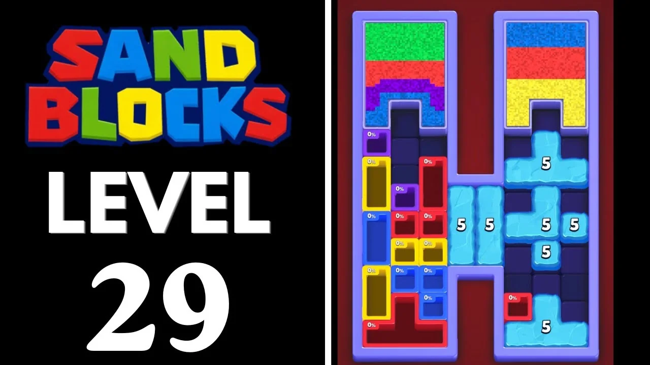 Sand Blocks Level 29 board