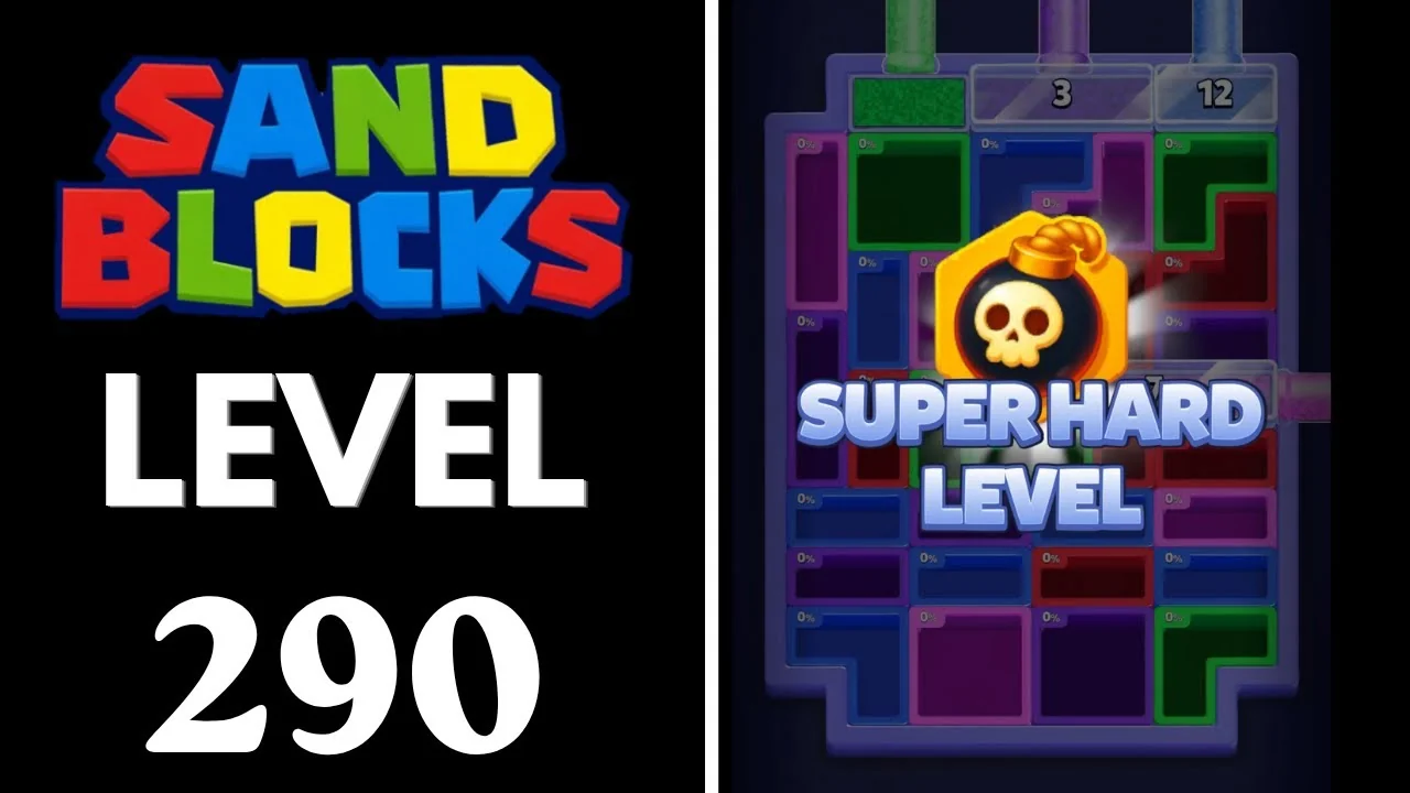 Sand Blocks Level 290 board layout