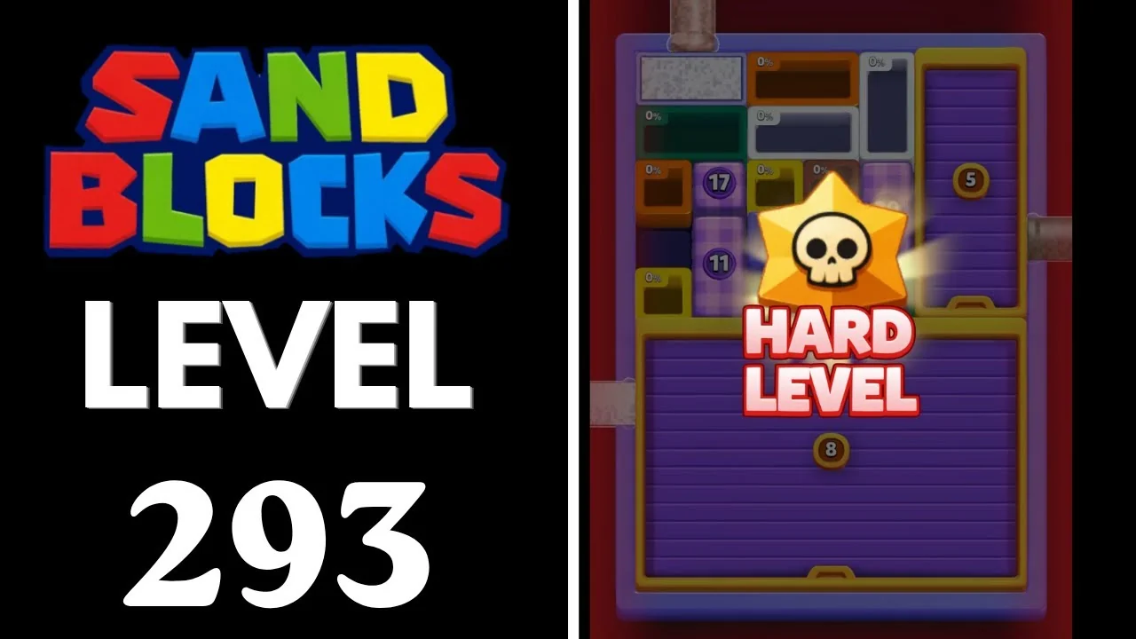 Sand Blocks Level 293 board layout