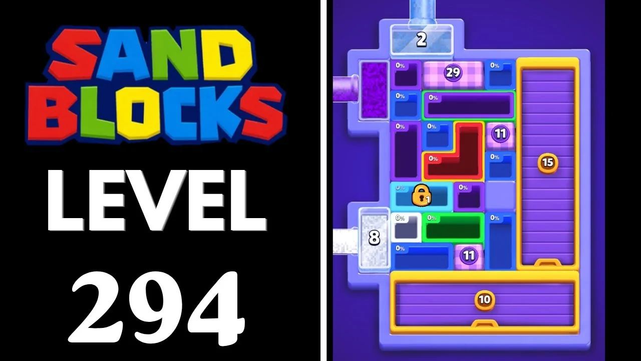 Sand Blocks Level 294 board layout