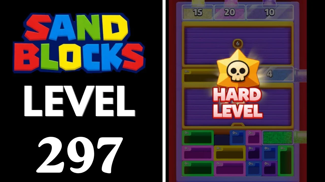 Sand Blocks Level 297 board layout