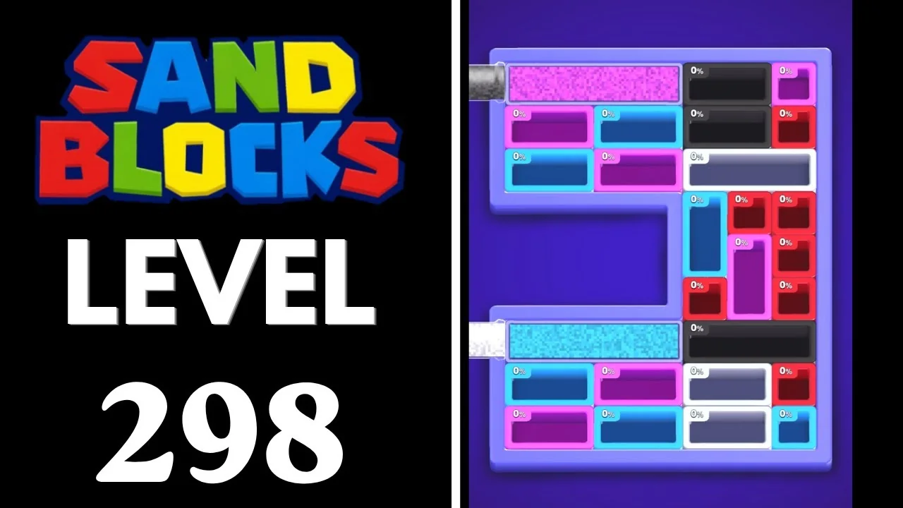 Sand Blocks Level 298 board layout