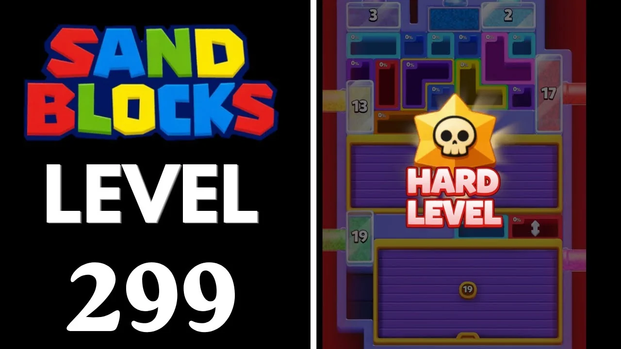 Sand Blocks Level 299 board layout