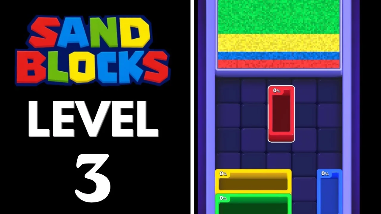 Sand Blocks Level 3 board