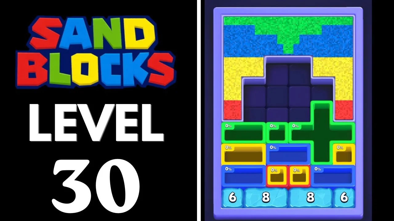 Sand Blocks Level 30 board