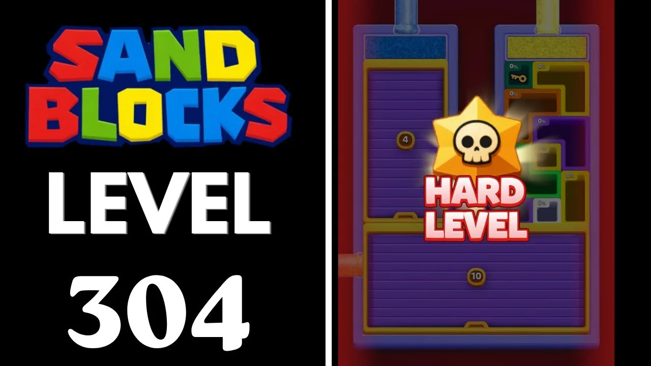 Sand Blocks Level 304 board layout