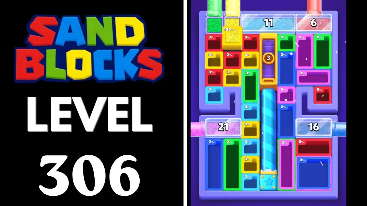 Sand Blocks Level 306 board layout