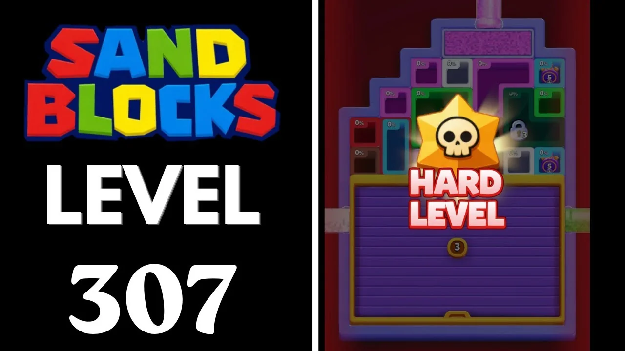 Sand Blocks Level 307 board layout