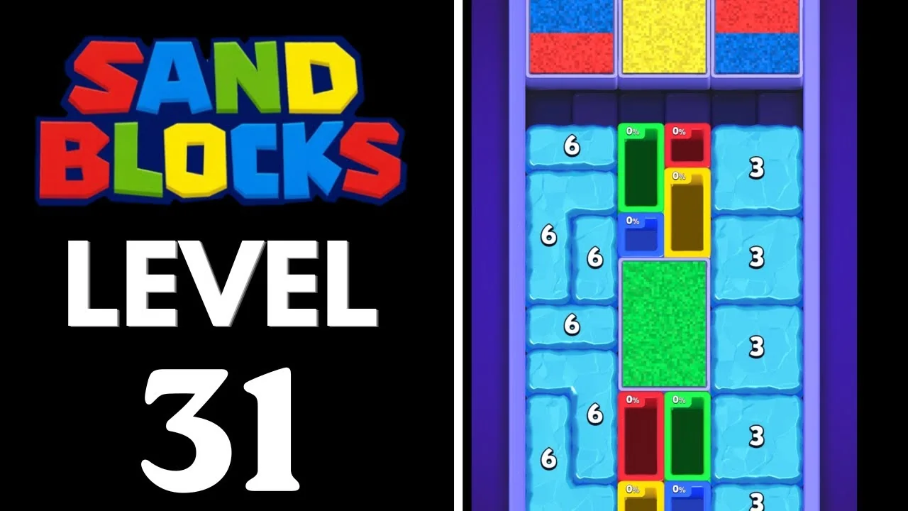 Sand Blocks Level 31 board