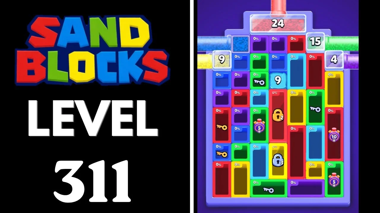 Sand Blocks Level 311 board layout