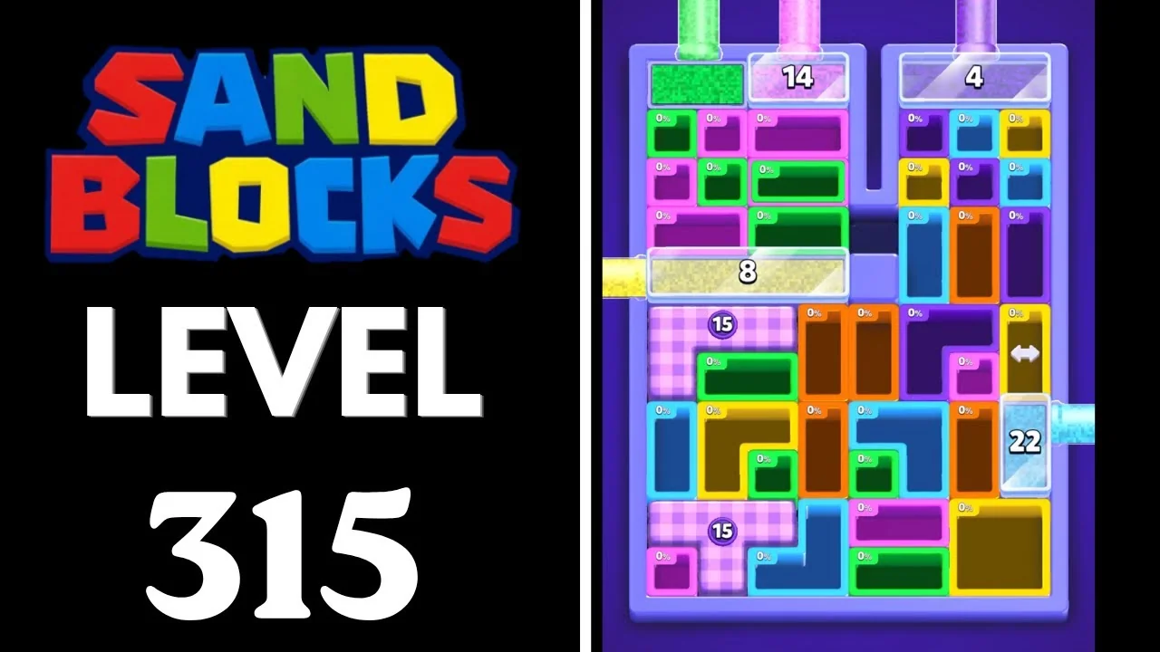 Sand Blocks Level 315 board layout