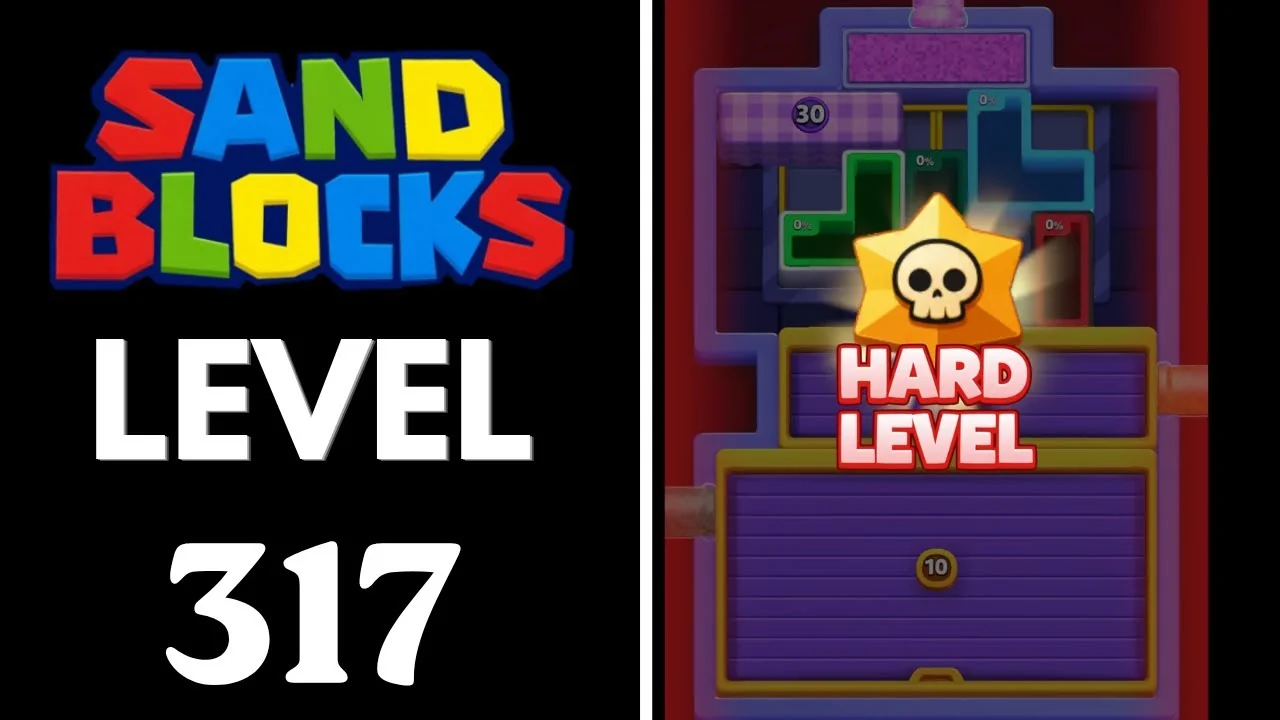 Sand Blocks Level 317 board layout